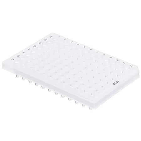 NEST Scientific 0.2ml 96 Well PCR Plate, No Skirt, Clear, H1 notch, 25/pk, 100/cs